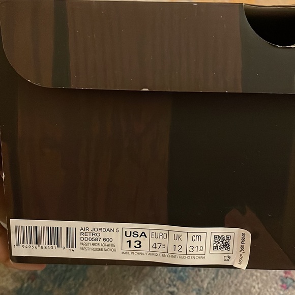 Air Jordan Retro 5 Raging Bull (2021) size 13 - Picture 8 of 8